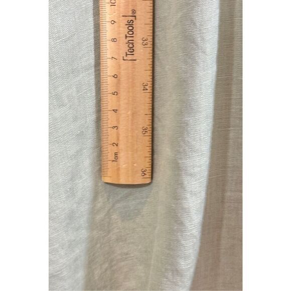 Grae Cove Minimalist 100% Linen Sage Green Midi Women's Dress XXL - Picture 7 of 9